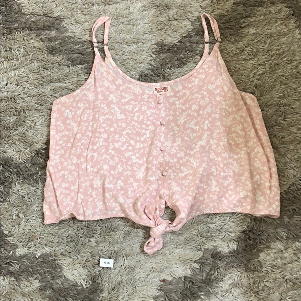 Pink spaghetti strap